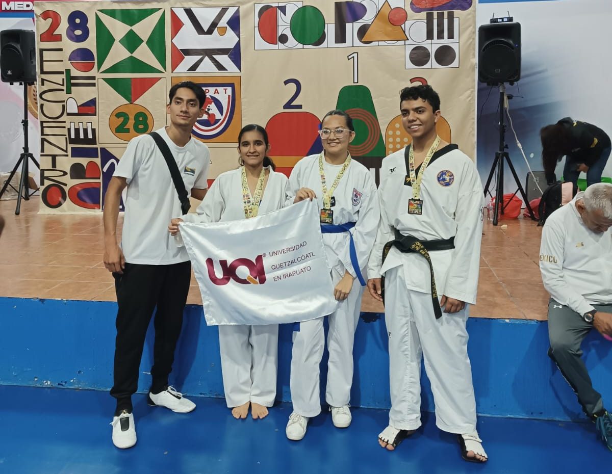 La Universidad Quetzalcóatl destaca en el Encuentro de Taekwondo Copa 2025.